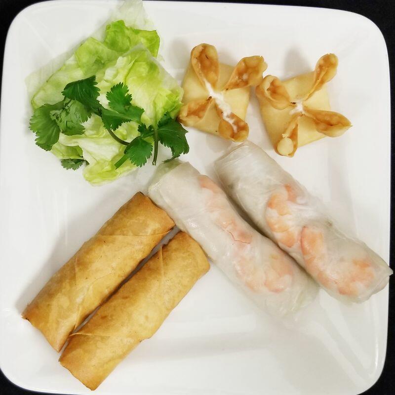 A7-HS#1 (2spring rolls. 2egg rolls .2crab )